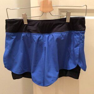 RYU TecLayr Tech Shorts Cobalt Blue + Black Size M